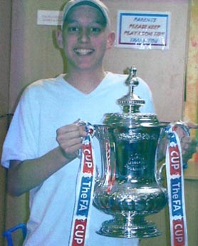 Tom with FA Cup